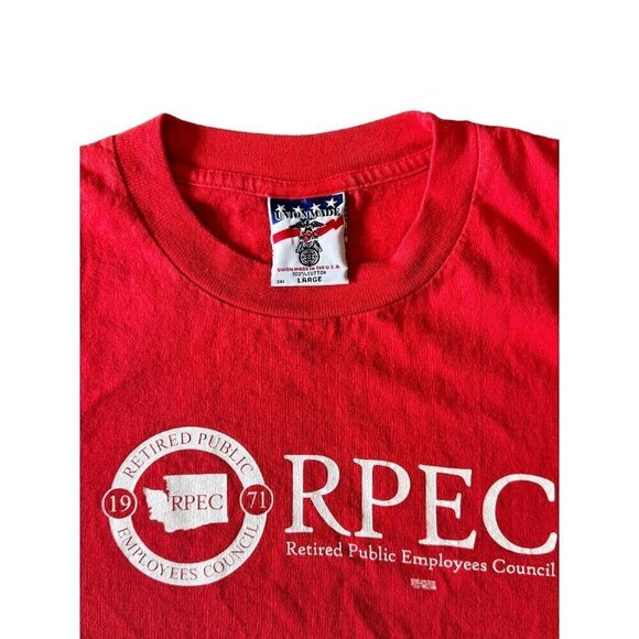 Vintage RPEC 1971 Retired Public Employees Council T-Shirt Size L, Made in USA - Picture 4 of 10